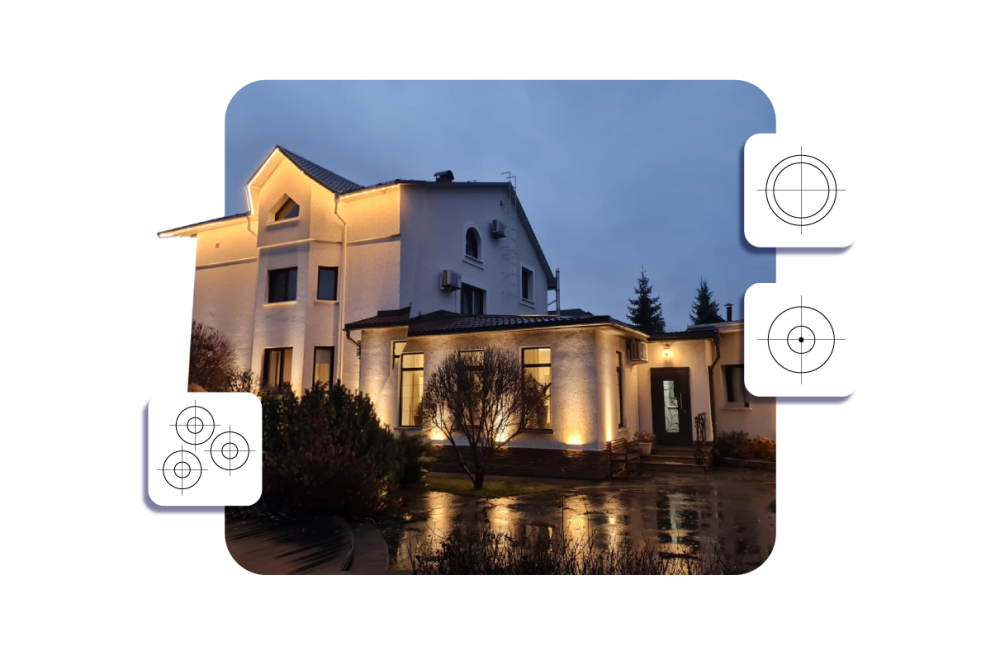 Проектирование освещения в экстерьере
