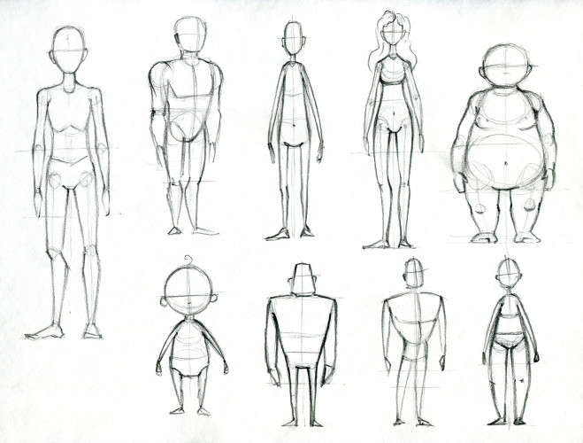 Персонажи и иллюстрация в ручной графике