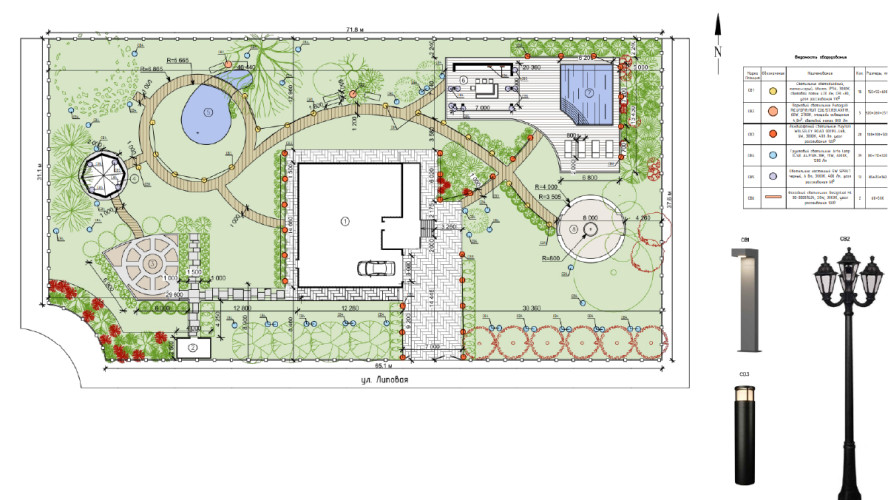 Проектирование освещения в экстерьере 3